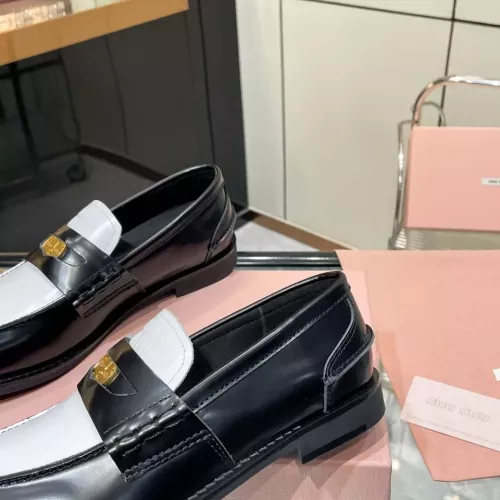 Cheap MIU MIU Leather Shoes For Women #1381076 Replica Wholesale [$102.00 USD] [ITEM#1381076] on Replica MIU MIU Leather Shoes