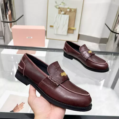 Cheap MIU MIU Leather Shoes For Women #1381080 Replica Wholesale [$102.00 USD] [ITEM#1381080] on Replica MIU MIU Leather Shoes
