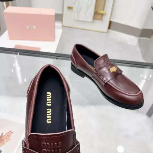Cheap MIU MIU Leather Shoes For Women #1381080 Replica Wholesale [$102.00 USD] [ITEM#1381080] on Replica MIU MIU Leather Shoes
