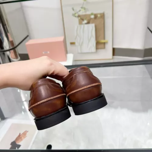 Cheap MIU MIU Leather Shoes For Women #1381081 Replica Wholesale [$102.00 USD] [ITEM#1381081] on Replica MIU MIU Leather Shoes