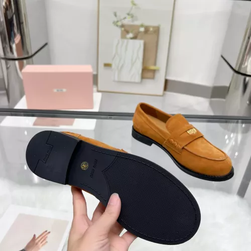 Cheap MIU MIU Leather Shoes For Women #1381082 Replica Wholesale [$102.00 USD] [ITEM#1381082] on Replica MIU MIU Leather Shoes