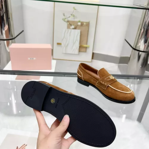 Cheap MIU MIU Leather Shoes For Women #1381083 Replica Wholesale [$102.00 USD] [ITEM#1381083] on Replica MIU MIU Leather Shoes