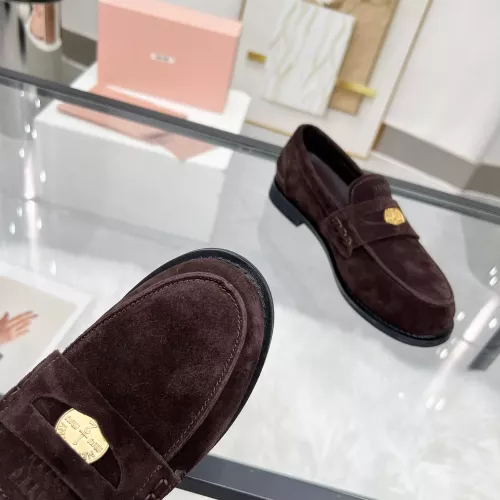 Cheap MIU MIU Leather Shoes For Women #1381084 Replica Wholesale [$102.00 USD] [ITEM#1381084] on Replica MIU MIU Leather Shoes
