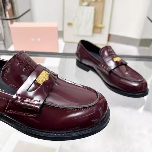 Cheap MIU MIU Leather Shoes For Women #1381085 Replica Wholesale [$102.00 USD] [ITEM#1381085] on Replica MIU MIU Leather Shoes