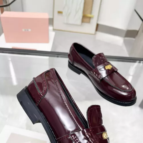 Cheap MIU MIU Leather Shoes For Women #1381085 Replica Wholesale [$102.00 USD] [ITEM#1381085] on Replica MIU MIU Leather Shoes