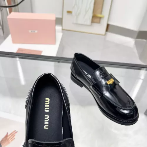 Cheap MIU MIU Leather Shoes For Women #1381086 Replica Wholesale [$102.00 USD] [ITEM#1381086] on Replica MIU MIU Leather Shoes