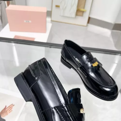 Cheap MIU MIU Leather Shoes For Women #1381086 Replica Wholesale [$102.00 USD] [ITEM#1381086] on Replica MIU MIU Leather Shoes
