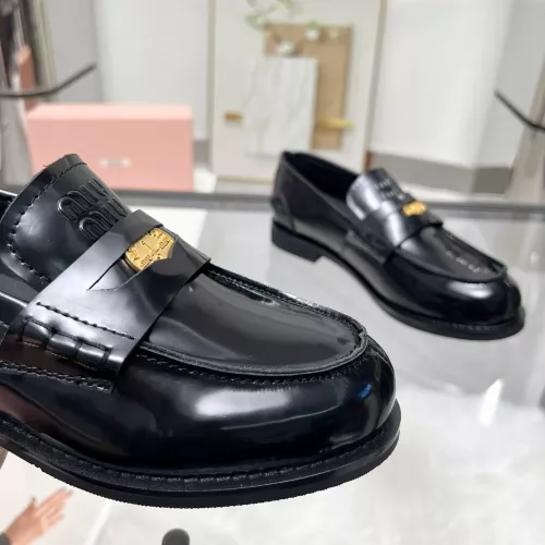 Cheap MIU MIU Leather Shoes For Women #1381086 Replica Wholesale [$102.00 USD] [ITEM#1381086] on Replica MIU MIU Leather Shoes