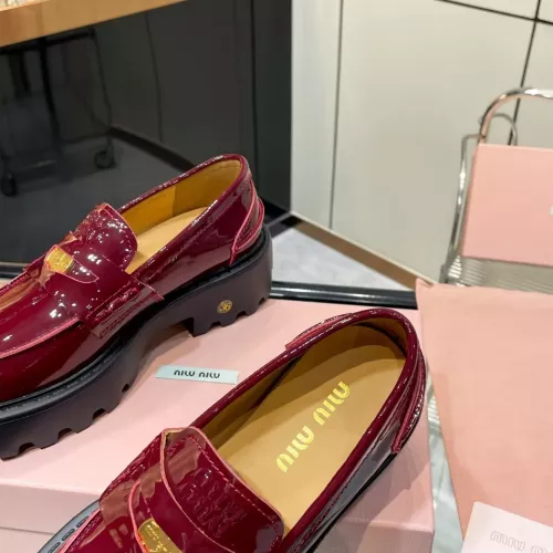 Cheap MIU MIU Leather Shoes For Women #1381114 Replica Wholesale [$105.00 USD] [ITEM#1381114] on Replica MIU MIU Leather Shoes