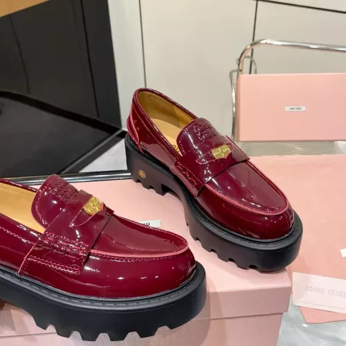 Cheap MIU MIU Leather Shoes For Women #1381114 Replica Wholesale [$105.00 USD] [ITEM#1381114] on Replica MIU MIU Leather Shoes