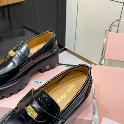 Cheap MIU MIU Leather Shoes For Women #1381115 Replica Wholesale [$105.00 USD] [ITEM#1381115] on Replica MIU MIU Leather Shoes