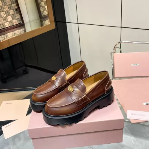 MIU MIU Leather Shoes For Women #1381116