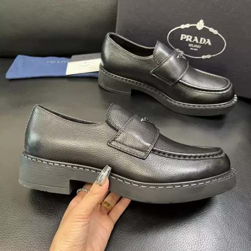 Cheap Prada Leather Shoes For Men #1381117 Replica Wholesale [$135.00 USD] [ITEM#1381117] on Replica Prada Leather Shoes