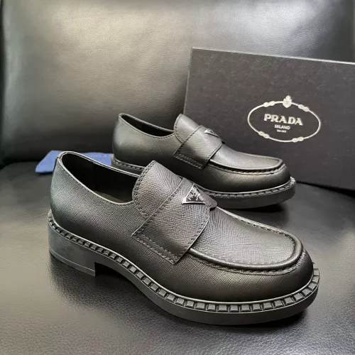 Cheap Prada Leather Shoes For Men #1381118 Replica Wholesale [$135.00 USD] [ITEM#1381118] on Replica Prada Leather Shoes