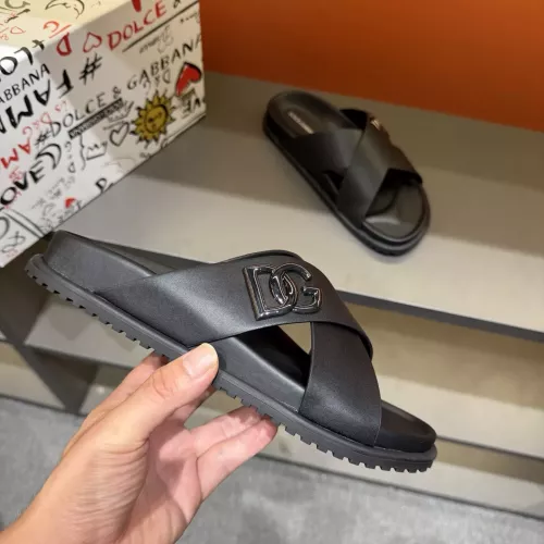 Cheap Dolce &amp; Gabbana D&amp;G Slippers For Men #1381134 Replica Wholesale [$52.00 USD] [ITEM#1381134] on Replica Dolce &amp; Gabbana D&amp;G Slippers