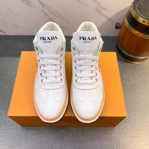 Cheap Prada High Top Shoes For Men #1381149 Replica Wholesale [$82.00 USD] [ITEM#1381149] on Replica Prada High Top Shoes