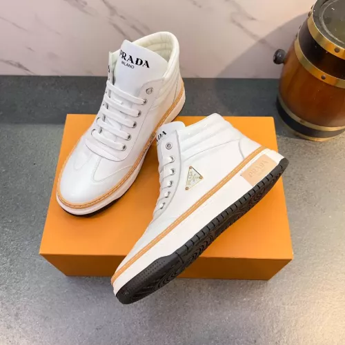 Cheap Prada High Top Shoes For Men #1381149 Replica Wholesale [$82.00 USD] [ITEM#1381149] on Replica Prada High Top Shoes