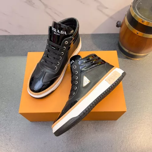Cheap Prada High Top Shoes For Men #1381150 Replica Wholesale [$82.00 USD] [ITEM#1381150] on Replica Prada High Top Shoes