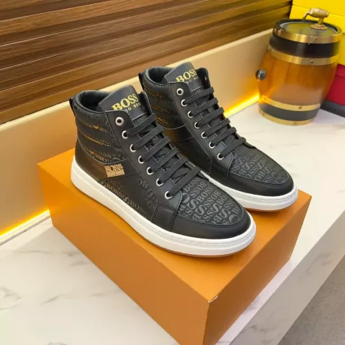 Cheap Boss High Top Shoes For Men #1381155 Replica Wholesale [$82.00 USD] [ITEM#1381155] on Replica Boss High Top Shoes