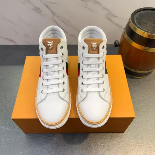 Cheap Gucci High Tops Shoes For Men #1381158 Replica Wholesale [$82.00 USD] [ITEM#1381158] on Replica Gucci High Tops Shoes