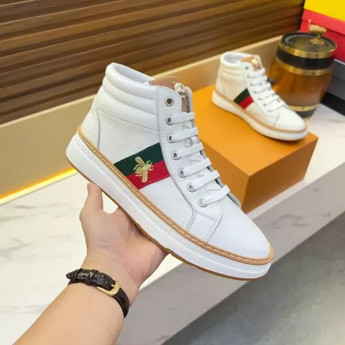 Cheap Gucci High Tops Shoes For Men #1381158 Replica Wholesale [$82.00 USD] [ITEM#1381158] on Replica Gucci High Tops Shoes