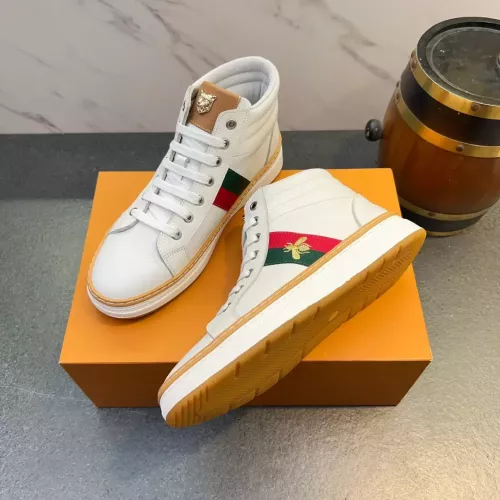 Cheap Gucci High Tops Shoes For Men #1381158 Replica Wholesale [$82.00 USD] [ITEM#1381158] on Replica Gucci High Tops Shoes