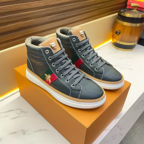 Cheap Gucci High Tops Shoes For Men #1381159 Replica Wholesale [$82.00 USD] [ITEM#1381159] on Replica Gucci High Tops Shoes