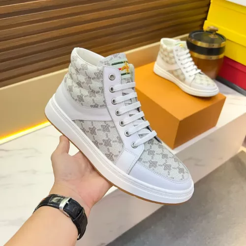 Cheap Gucci High Tops Shoes For Men #1381161 Replica Wholesale [$82.00 USD] [ITEM#1381161] on Replica Gucci High Tops Shoes