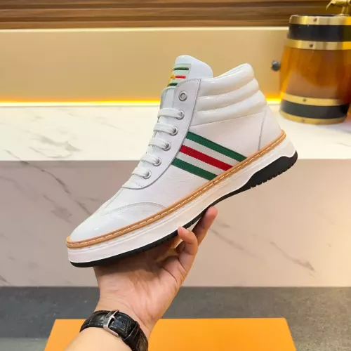 Cheap Gucci High Tops Shoes For Men #1381171 Replica Wholesale [$82.00 USD] [ITEM#1381171] on Replica Gucci High Tops Shoes