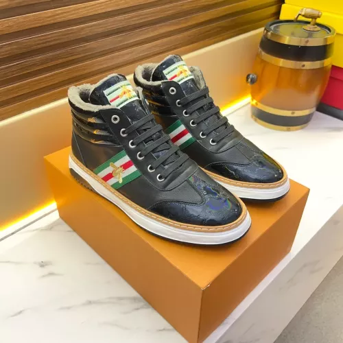 Cheap Gucci High Tops Shoes For Men #1381172 Replica Wholesale [$82.00 USD] [ITEM#1381172] on Replica Gucci High Tops Shoes