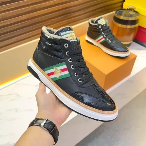 Cheap Gucci High Tops Shoes For Men #1381172 Replica Wholesale [$82.00 USD] [ITEM#1381172] on Replica Gucci High Tops Shoes