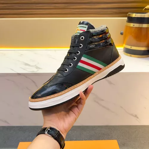 Cheap Gucci High Tops Shoes For Men #1381172 Replica Wholesale [$82.00 USD] [ITEM#1381172] on Replica Gucci High Tops Shoes