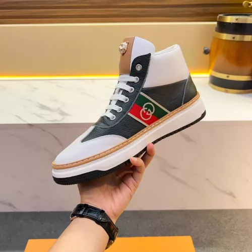 Cheap Gucci High Tops Shoes For Men #1381173 Replica Wholesale [$82.00 USD] [ITEM#1381173] on Replica Gucci High Tops Shoes