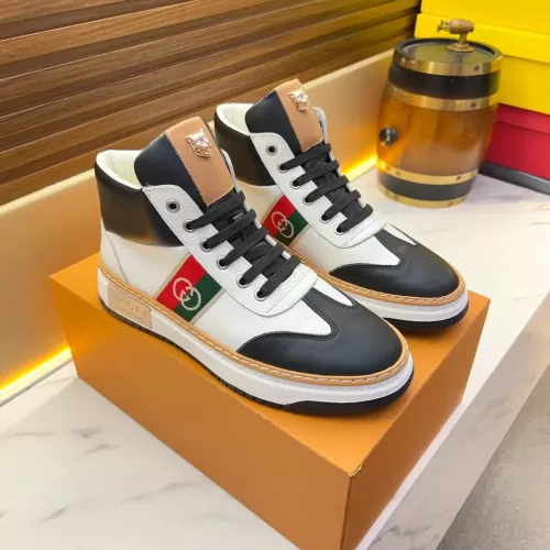 Cheap Gucci High Tops Shoes For Men #1381174 Replica Wholesale [$82.00 USD] [ITEM#1381174] on Replica Gucci High Tops Shoes