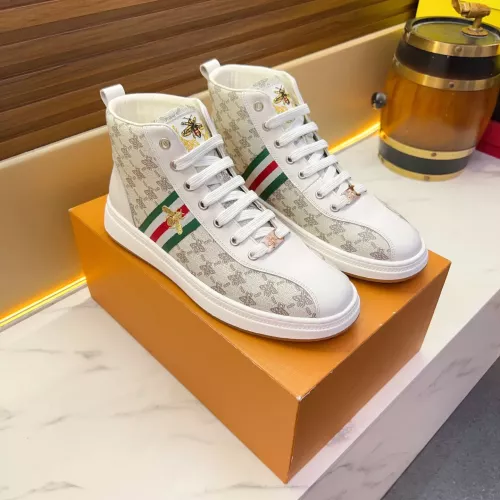 Cheap Gucci High Tops Shoes For Men #1381175 Replica Wholesale [$82.00 USD] [ITEM#1381175] on Replica Gucci High Tops Shoes