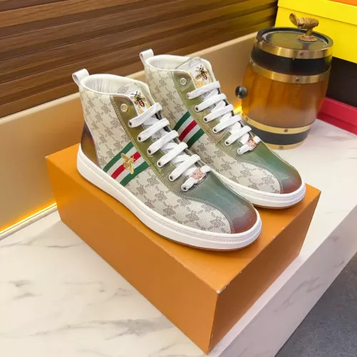 Cheap Gucci High Tops Shoes For Men #1381176 Replica Wholesale [$82.00 USD] [ITEM#1381176] on Replica Gucci High Tops Shoes