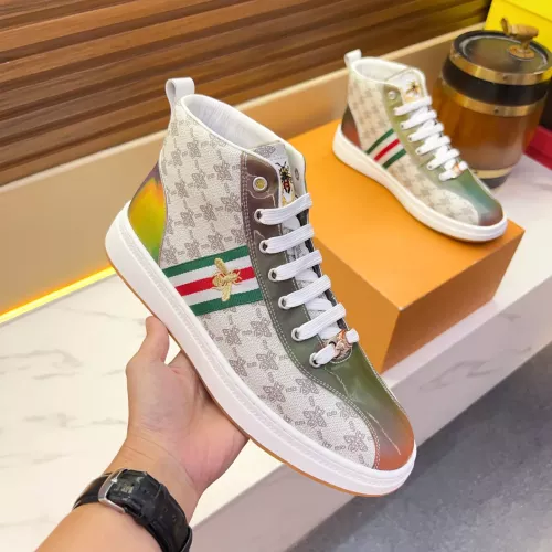 Cheap Gucci High Tops Shoes For Men #1381176 Replica Wholesale [$82.00 USD] [ITEM#1381176] on Replica Gucci High Tops Shoes