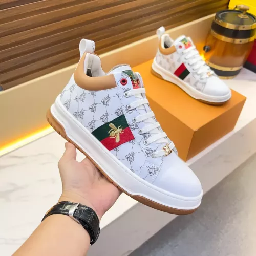 Cheap Gucci High Tops Shoes For Men #1381178 Replica Wholesale [$82.00 USD] [ITEM#1381178] on Replica Gucci High Tops Shoes