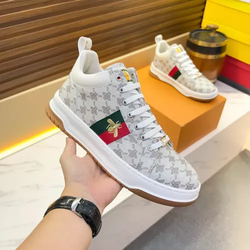 Cheap Gucci High Tops Shoes For Men #1381189 Replica Wholesale [$82.00 USD] [ITEM#1381189] on Replica Gucci High Tops Shoes