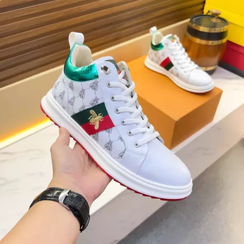 Cheap Gucci High Tops Shoes For Men #1381192 Replica Wholesale [$82.00 USD] [ITEM#1381192] on Replica Gucci High Tops Shoes