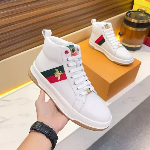 Cheap Gucci High Tops Shoes For Men #1381197 Replica Wholesale [$82.00 USD] [ITEM#1381197] on Replica Gucci High Tops Shoes