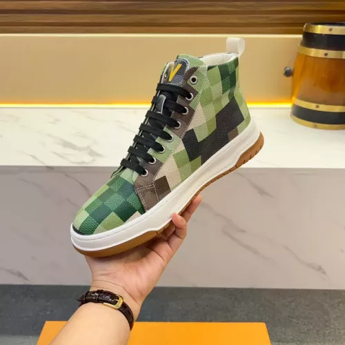 Cheap Louis Vuitton High Tops Shoes For Men #1381206 Replica Wholesale [$82.00 USD] [ITEM#1381206] on Replica Louis Vuitton High Tops Shoes