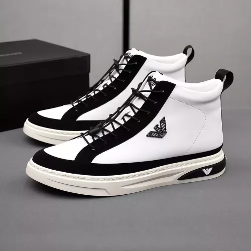 Armani High Tops Shoes For Men #1381271