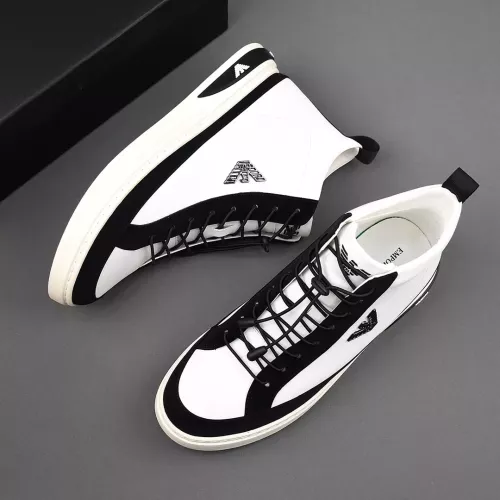 Cheap Armani High Tops Shoes For Men #1381271 Replica Wholesale [$85.00 USD] [ITEM#1381271] on Replica Armani High Tops Shoes