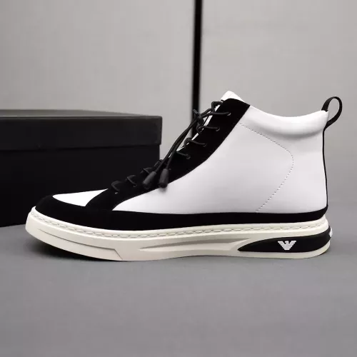 Cheap Armani High Tops Shoes For Men #1381271 Replica Wholesale [$85.00 USD] [ITEM#1381271] on Replica Armani High Tops Shoes