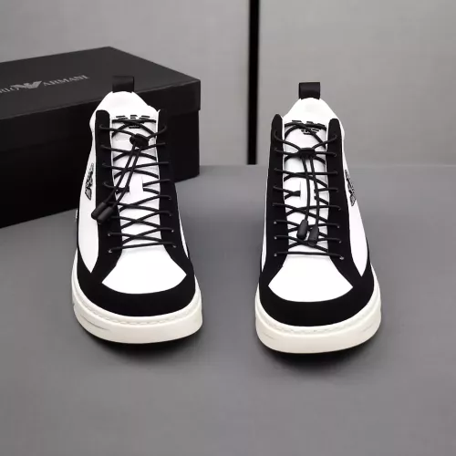 Cheap Armani High Tops Shoes For Men #1381271 Replica Wholesale [$85.00 USD] [ITEM#1381271] on Replica Armani High Tops Shoes