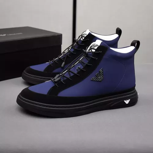 Armani High Tops Shoes For Men #1381272