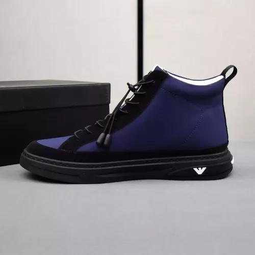 Cheap Armani High Tops Shoes For Men #1381272 Replica Wholesale [$85.00 USD] [ITEM#1381272] on Replica Armani High Tops Shoes