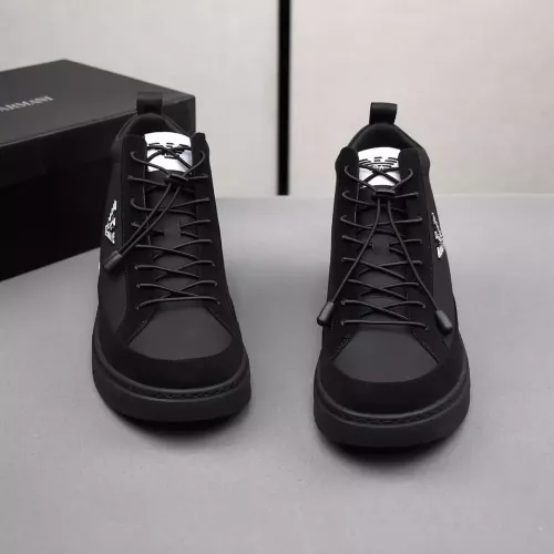 Cheap Armani High Tops Shoes For Men #1381273 Replica Wholesale [$85.00 USD] [ITEM#1381273] on Replica Armani High Tops Shoes