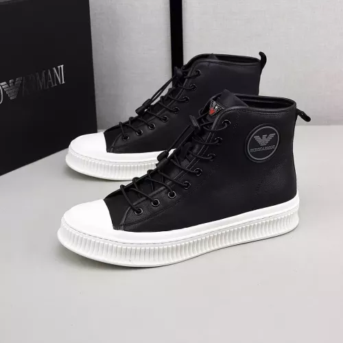 Armani High Tops Shoes For Men #1381274
